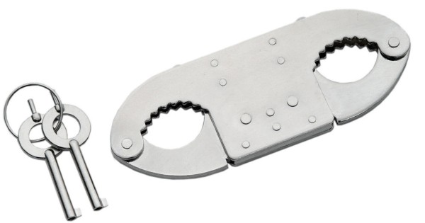 Professional Metal Thumb Cuffs with 2 Keys and Case Finger Cuffs